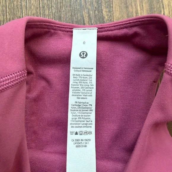 Lululemon Women’s Pink Wunder Train Invigorate Racerback Tank Top - Size 0 - Picture 3 of 6